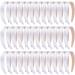SIQUK 36 Pieces Satin Headbands White 1 Inch Wide Non-slip Headband Satin Hard Headbands DIY White Headbands for Women