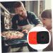 Alipis 2pcs Silicone Fryer Cushion with Home Reusable Mats Raised Air Accessories Liner for Mat Non-Stick Black 20X20X1CM - Buy Online on GoSupps.com