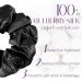 Olesilk 100% Silk Hair Tie Scrunchy - Black Elastic Hair Bands for Women & Girls | 1 Piece Hair Jewelry - Buy Online on GoSupps.com