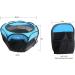 Portable Foldable Pet Playpen with Shade Cover - Blue | Indoor Outdoor Exercise Pen for Small Dogs, Puppies, Cats - Water-Resistant, Removable Cover Included - Buy Online on GoSupps.com