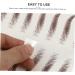 Mikinona 9 Sheets Waterproof Eyebrow Stickers Eyebrow Stickers Waterproof Brown False Eyebrows Cosmetics Hair 21x14.7cm Brown - Buy Online on GoSupps.com