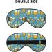 SSIMOO Beer Bubble Print Eye Mask - Double-Sided Soft & Light Blocking for Better Sleep Black - Order Internationally - Buy Online on GoSupps.com