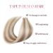 Sixstarhair Invisible Tape Extensions 55cm Real Hair 50g Swedish Blond & Ashblond Ideal for Cancer Short Hair #20/60 Blebe Bang - Buy Online on GoSupps.com