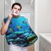 Tranquil Underwater Beard Bib Apron for Men | Hair Catcher & Cape Cloth for Shaving & Trimming - Buy Online on GoSupps.com