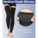 KEKING Thigh High Compression Stockings - Footless Unisex 20-30mmHg Leg Support Sleeve for Swelling Varicose Veins & Edema - Anti-Slip Silicone Band - Black 5X-Large - Buy Online on GoSupps.com