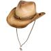 Peter Grimm Mens Straw Round Up Cowboy Hat Ombre