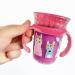 Nuby 360 Edge 2 Stage Drinking Rim Cup with Handles & Cover 8oz Flower Crowns Pink - 12M - Buy Online on GoSupps.com