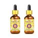 Dev Herbes Pure F rberdistel Oil (Carthamus Tinctorius) with glass dripper natural therapeutic quality cold -pressed (Pack of Two) 100ml x 2 (6.76 oz) 100 ml (2 Pack)