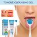 Tongue Cleaner Gel & Brush Set - Effective Tongue Scraper for Dental Hygiene | Portable Oral Care & Fresh Breath (3 Pieces) - Buy Online on GoSupps.com