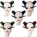 amangul Halloween Devil Horns Headband Steampunk Antelope Headband Halloween n Horn Headwear Halloween Tiaras Hair Hoop(Blue) - Buy Online on GoSupps.com