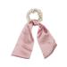 styleBREAKER ladies pearl hair tie with satin bow elastic scrunchie ponytail holder satin ribbon hair band 04027037 colour: old rose