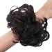 CAISHA PrettyShop Dark Brown Messy Scrunchie Bun Voluminous Wavy Hairpiece | Heat-Resistant Synthetic Fibres #4A G2A - Buy Online on GoSupps.com