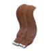 Tape In Hair Extensions #6 Brown - 70cm - 100% Remy Real Hair - 60 Tresses - Easy Adhesive Tape - Novon Hair Extensions - Buy Online on GoSupps.com