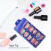 Colorful Nail Tip Pure Color Full Cover Nail Tip Home Salon Stylish Colorful False ABS Material Fake Nail Manicure Tool Easy to Cut(05) - Buy Online on GoSupps.com