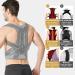 Keeda Adjustable Back Support Brace - Posture Corrector for Men & Women | Fully Straightening Grey Back Brace XXXXL - Buy Online on GoSupps.com