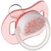 Mebby 92528 Anatomical silicone pacifier girls 0-6 months with abstract motif - 1 piece