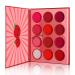 DE'LANCI Red Eyeshadow Palette - 12 Highly Pigmented Colors, Matte Shimmer Blendable Formula, Long Lasting & Waterproof - Perfect Mini Makeup Gift for Women - Buy Online on GoSupps.com