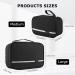 homchen Hanging Travel Toiletry Bag Waterproof Folding Portable Cosmetic Bag Wash Bag for Men and Women (M Black02) M Black02 - Buy Online on GoSupps.com