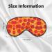 3D Pizza Pepperoni Mask - Adjustable Soft Blindfold for Deep Sleep Relaxation & Travel | Perfect for Meditation & Comfort - Buy Online on GoSupps.com