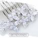 Crystal Bride Wedding Hair Comb - Silver Rhinestone Bridal Headpiece with Butterfly Detail - Pearl Hair Accessory for Women and Girls - Buy Online on GoSupps.com