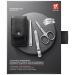 Shop Premium Twin Manicure Pedicure Set - 3-Part Nail Scissors 100% Leather Black - Perfect for Hands & Feet - Buy Online on GoSupps.com