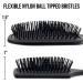 Giorgio Large Square Paddle Brush for Men and Women - Ideal for Wet/Dry, Long/Thick/Curly Hair - Black Cushion Hairbrush with Ball Tip Bristles - Buy Online on GoSupps.com