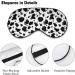 Cow Tie Dye Print Sleep Mask for Women - Adjustable Eye Shades with Elastic Strap | Perfect for Comfortable Sleep - Buy Online on GoSupps.com