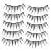 FRCOLOR 10 Pairs Fake eyelashes lash extension false lashes japanese segmented false eyelashes adhesives false eyelashes natural fake lashes short false eyelashes extend Miss fiber cross