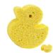 Kids Bath Sponge | Soft Baby Body Wash Scrubber Wood Pulp Sponge | Shower Sponge Dead Skin Remover Cute Shower Brush Bath Supplies for Toddler Kids Baby Yellow
