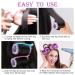 Jumbo Hair Rollers Set for Long Hair - 28Pcs Self Grip Curlers with Clips - No Heat Salon Hairdressing Rollers for Women - 3 Size Options - Buy Online on GoSupps.com