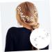 Beaupretty Hair Comb Accessory Flower Arrangement and Headwear bridal headpiece combs rhinestone hair vine bridal flower hair pin wedding hairpiece hair bride Hair piece side - Buy Online on GoSupps.com