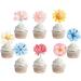 Flower Cupcake Toppers Daisy Cupcake Toppers Sunflower Cake Picks for Flower Themed Party Decorations Supplies 36 Pieces - Buy Online on GoSupps.com
