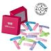 20 Glitter Hair Clips for Girls - Rectangular 3.9cm with Pink Storage Box | Stylish Hair Accessories - Buy Online on GoSupps.com