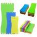 XSHAO 60 pieces of leader winder foam plates fishing trim leader foam fishing tool accessories for holding fishing cords random color (3 size)