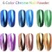 Chrome Nail Powder - 6 Box Colorful Nail Powder - Metallic Nail Art Pigment Powder Set - Mirror Effect Nail Chrome Powders for Nail Art Design Decoration - Buy Online on GoSupps.com