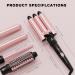 5 in 1 Curling Wand Set - Fast Heating Thermal Brush with 4 Interchangeable Ceramic Barrels Includes Glove & Clips for Perfect Curls - Buy Online on GoSupps.com