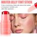 Milk Jelly Tint Milk Cooling Water Jelly Tint Makeup Lip Tint Jelly Blush Stick Sheer Lip & Cheek Stain Solid Moisturizer Stick Buildable Watercolor Finish (Pink) - Buy Online on GoSupps.com