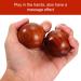 Ipetboom 2-Pack Solid Wood Acupressure Massage Balls - 1.7 Inch Hand Roller for Stress Relief & Meditation - Buy Online on GoSupps.com