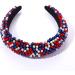 USA Patriotic Beaded Headband for Women - 4th of July American Flag Headpiece - Buy Online on GoSupps.com