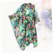 Angoily 1pc Floral Kimono Hair Dressing Gown Salon Client Night Gown Sleepshirt Overalls Girdle Kimono Robe Hair Coloring Cape Safety Gowns Belt for Hip Thrust Waist Belt Apron Spa Flowers - Buy Online on GoSupps.com