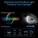 Blue Light Blocking Reading Glasses TR90 Lightweight Frame - Anti Glare Scratch Readers for Men and Women - Black (1.5x) - Pack of 3 - Buy Online on GoSupps.com