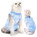 Lianzimau Katzenbody after op castration cat body after op body for cats clothing medical cat body cats after the operation anti-losing suit pet recreational collar alternative m light blue cat clothing