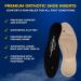 Happy Feet Orthotic Insoles for Plantar Fasciitis & Flat Feet | Gel Inserts for Men & Women | High Arch Support | M2 Size (Men 7.5-9 Women 9-10.5) - Black - Buy Online on GoSupps.com