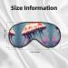 Buy SSIMOO Jellyfish Print Double-Sided Eye Mask | Soft Light Blocking Sleep Mask - Enhance Your Sleep Quality Worldwide - Buy Online on GoSupps.com