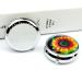 Travel Pill Box Organizer - 3 Compartment Rainbow Sunflower Case for Purse & Pocket - Buy Online on GoSupps.com