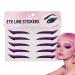 Autocollants Eye Liner Patch Maquillage Fard Paupi res - 10 Pi ces Autocollants Maquillage Yeux R sistants l'Eau Bandes Longue Tenue pour Femmes Violet