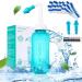NASE DISCHE SET-ANZORHAL NASSENDUSCHE adult 300ml with 60 bag nasal douche salt and thermometer sticker nasal sink nasal dash children neti pot for nasal cleaning and nasal rinsing (green)