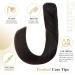 Elailite 100% Remy Human Hair Clip in Extensions - Double Wefts Thick Volume 35cm 120g - #1B Natural Black - Buy Online on GoSupps.com