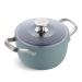 GreenPan Healthy Ceramic Nonstick, 2QT Rice Grains and Soup Maker, Caldero Pot with Lid, PFAS-Free, Induction, Dishwasher Safe, Oven Safe, Smokey Blue