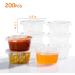 BHYTAKI Jello Short Cups 200 Sets - 2 oz Disposable Plastic Portion Cups with Lids | Clear Souffle Containers for Condiments, Sauces | Sauce Cups Disposable - Buy Online on GoSupps.com